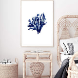 Navy Blue Coral IIII | Hamptons-The Paper Tree-Art_Prints,Artwork,BEACH,blue,blue coral,coastal,COASTAL ART,coral,Designer,HAMPTONS,navy,portrait,premium art print,wall art,Wall_Art,Wall_Art_Prints