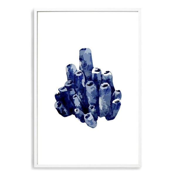 Navy Blue Coral IIIII | Hamptons-The Paper Tree-Art_Prints,Artwork,BEACH,blue,blue coral,coastal,COASTAL ART,coral,Designer,HAMPTONS,navy,portrait,premium art print,wall art,Wall_Art,Wall_Art_Prints