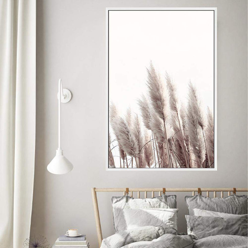 Pampas Grass II-The Paper Tree-beach,beige,boho,botanical,coastal,grass,hamptons,landscape,muted tone,nature,neutral,pampas,pampas grass,premium art print,tall grass,wall art,Wall_Art,Wall_Art_Prints,white