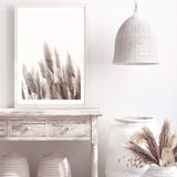 Pampas Grass II-The Paper Tree-beach,beige,boho,botanical,coastal,grass,hamptons,landscape,muted tone,nature,neutral,pampas,pampas grass,premium art print,tall grass,wall art,Wall_Art,Wall_Art_Prints,white