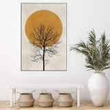 Autumn Sun-The Paper Tree-abstract,autumn,boho,modern,neutral,organic shape,portrait,premium art print,shape,silhouette,tree,wall art,Wall_Art,Wall_Art_Prints,winter,yellow