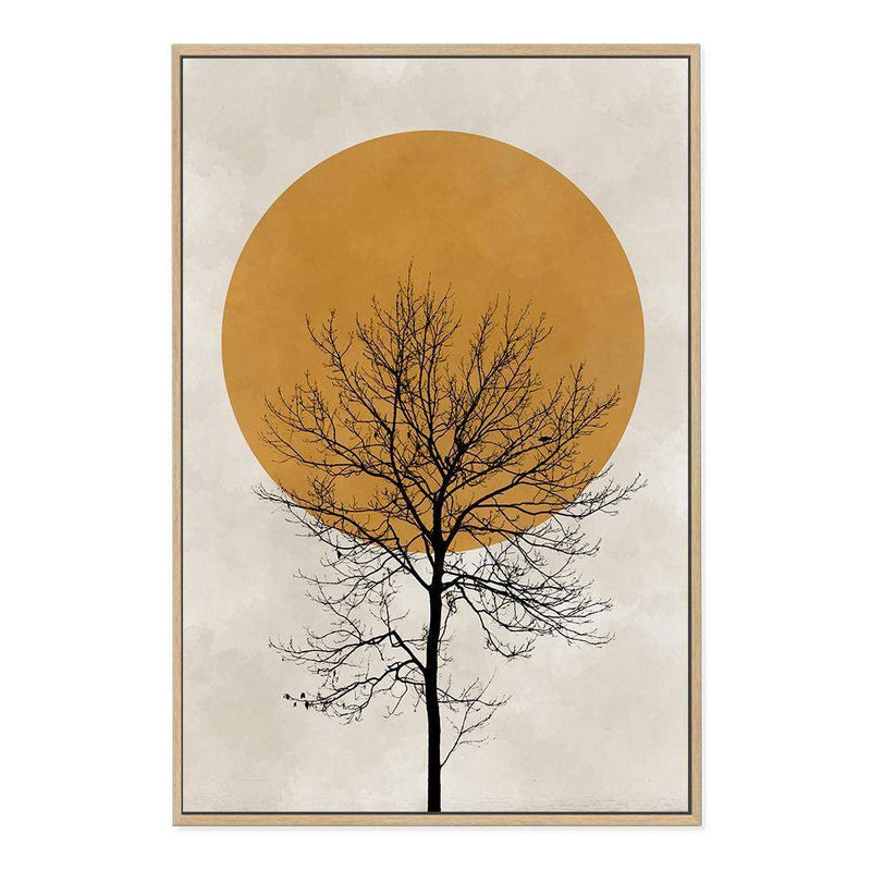 Autumn Sun-The Paper Tree-abstract,autumn,boho,modern,neutral,organic shape,portrait,premium art print,shape,silhouette,tree,wall art,Wall_Art,Wall_Art_Prints,winter,yellow