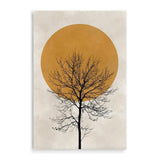 Autumn Sun-The Paper Tree-abstract,autumn,boho,modern,neutral,organic shape,portrait,premium art print,shape,silhouette,tree,wall art,Wall_Art,Wall_Art_Prints,winter,yellow