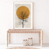 Autumn Sun-The Paper Tree-abstract,autumn,boho,modern,neutral,organic shape,portrait,premium art print,shape,silhouette,tree,wall art,Wall_Art,Wall_Art_Prints,winter,yellow