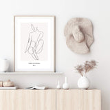 Single Line Drawing IIIII-The Paper Tree-abstract,black & white,BLACK AND WHITE,boho,continuous line,curves,female,female figure,female form,figure,hamptons,line art,modern,monochrome,neutral,one line,organic shape,portrait,premium art print,shape,single line,wall art,Wall_Art,Wall_Art_Prints