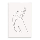 Single Line Drawing IIIIII-The Paper Tree-abstract,black & white,BLACK AND WHITE,boho,continuous line,curves,female,female figure,female form,figure,hamptons,line art,modern,monochrome,neutral,one line,organic shape,portrait,premium art print,shape,single line,wall art,Wall_Art,Wall_Art_Prints