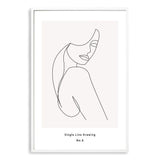 Single Line Drawing IIIIII-The Paper Tree-abstract,black & white,BLACK AND WHITE,boho,continuous line,curves,female,female figure,female form,figure,hamptons,line art,modern,monochrome,neutral,one line,organic shape,portrait,premium art print,shape,single line,wall art,Wall_Art,Wall_Art_Prints