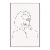 Single Line Drawing IIIIIII-The Paper Tree-abstract,black & white,BLACK AND WHITE,boho,continuous line,curves,female,female figure,female form,figure,hamptons,line art,modern,monochrome,neutral,one line,organic shape,portrait,premium art print,shape,single line,wall art,Wall_Art,Wall_Art_Prints