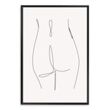 Single Line Drawing-The Paper Tree-abstract,black & white,BLACK AND WHITE,boho,continuous line,curves,female,female figure,female form,figure,hamptons,line art,modern,monochrome,neutral,one line,organic shape,portrait,premium art print,shape,single line,wall art,Wall_Art,Wall_Art_Prints