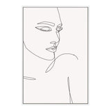 Single Line Drawing III-The Paper Tree-abstract,black & white,BLACK AND WHITE,boho,continuous line,curves,female,female figure,female form,figure,hamptons,line art,modern,monochrome,neutral,one line,organic shape,portrait,premium art print,shape,single line,wall art,Wall_Art,Wall_Art_Prints