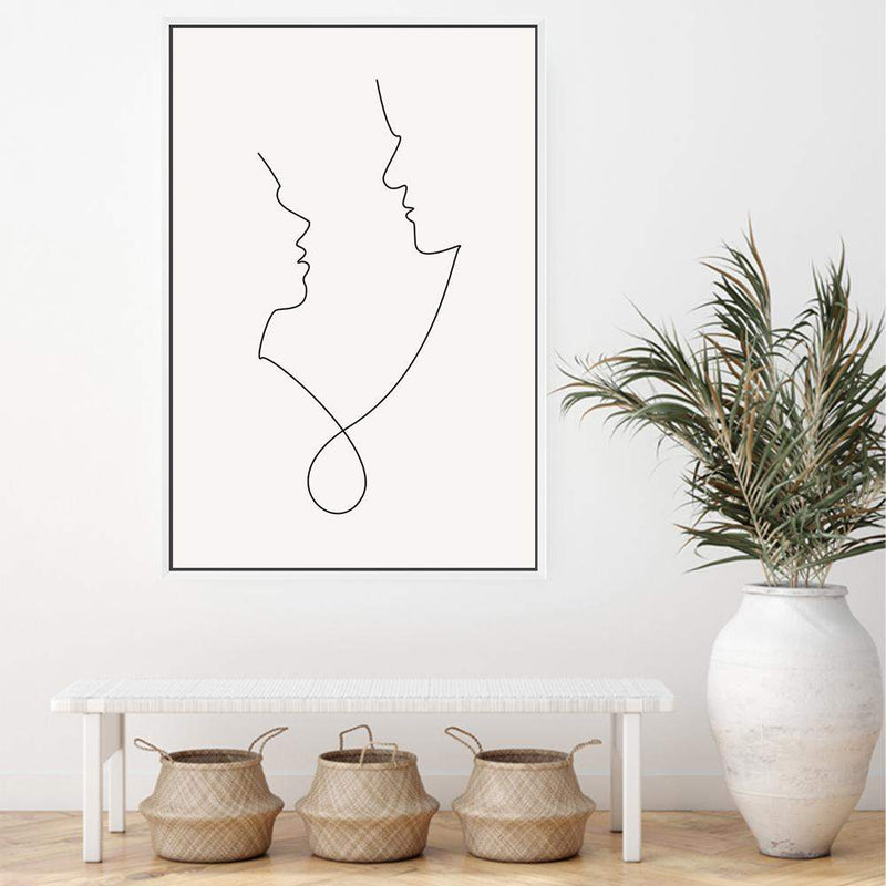 Single Line Drawing IIII-The Paper Tree-abstract,black & white,BLACK AND WHITE,boho,continuous line,curves,female,female figure,female form,figure,hamptons,line art,modern,monochrome,neutral,one line,organic shape,portrait,premium art print,shape,single line,wall art,Wall_Art,Wall_Art_Prints