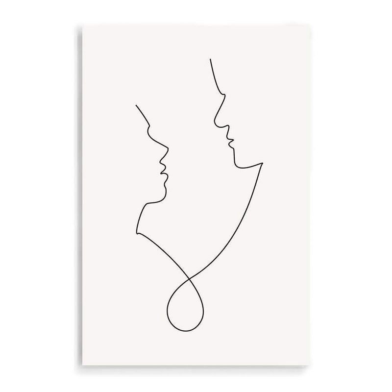 Single Line Drawing IIII-The Paper Tree-abstract,black & white,BLACK AND WHITE,boho,continuous line,curves,female,female figure,female form,figure,hamptons,line art,modern,monochrome,neutral,one line,organic shape,portrait,premium art print,shape,single line,wall art,Wall_Art,Wall_Art_Prints