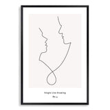 Single Line Drawing IIII-The Paper Tree-abstract,black & white,BLACK AND WHITE,boho,continuous line,curves,female,female figure,female form,figure,hamptons,line art,modern,monochrome,neutral,one line,organic shape,portrait,premium art print,shape,single line,wall art,Wall_Art,Wall_Art_Prints