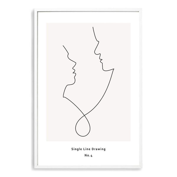 Single Line Drawing IIII-The Paper Tree-abstract,black & white,BLACK AND WHITE,boho,continuous line,curves,female,female figure,female form,figure,hamptons,line art,modern,monochrome,neutral,one line,organic shape,portrait,premium art print,shape,single line,wall art,Wall_Art,Wall_Art_Prints