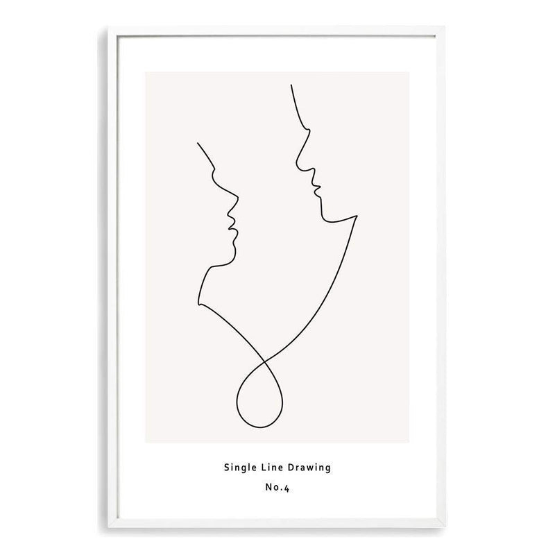 Single Line Drawing IIII-The Paper Tree-abstract,black & white,BLACK AND WHITE,boho,continuous line,curves,female,female figure,female form,figure,hamptons,line art,modern,monochrome,neutral,one line,organic shape,portrait,premium art print,shape,single line,wall art,Wall_Art,Wall_Art_Prints