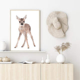 Baby Deer-The Paper Tree-animal,Artwork,baby,baby deer,cute,deer,kids room,kids wall art,neutral,nursery,nursery decor,portrait,premium art print,wall art,Wall_Art,Wall_Art_Prints