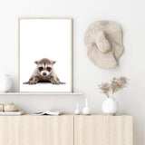 Baby Raccoon-The Paper Tree-animal,Artwork,BABY,BABY ANIMAL,BABY RACCOON,KIDS DECOR,kids room,kids wall art,nursery,NURSERY DECOR,portrait,premium art print,RACCOON,wall art,Wall_Art,Wall_Art_Prints