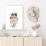 Baby Owl-The Paper Tree-animal,Artwork,BABY,BABY ANIMAL,bird,feathers,KIDS DECOR,kids room,kids wall art,nursery,NURSERY DECOR,owl,portrait,premium art print,wall art,Wall_Art,Wall_Art_Prints