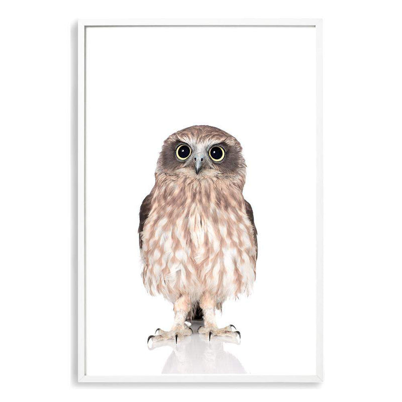 Baby Owl-The Paper Tree-animal,Artwork,BABY,BABY ANIMAL,bird,feathers,KIDS DECOR,kids room,kids wall art,nursery,NURSERY DECOR,owl,portrait,premium art print,wall art,Wall_Art,Wall_Art_Prints