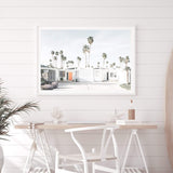 Palm Springs | California-The Paper Tree-america,architecture,blue,boho,building,california,home,house,landscape,mid centrury,palm,palm springs,palm tree,premium art print,property,retro,slim aarons,vintage,wall art,Wall_Art,Wall_Art_Prints,white