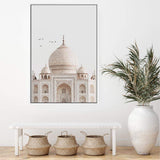 Taj Mahal Temple-The Paper Tree-architectural,ARCHITECTURE,boho,destination,golden,india,landmark,neutral,peach,portrait,premium art print,spiritual,taj mahal,temple,towers,travel,wall art,Wall_Art,Wall_Art_Prints