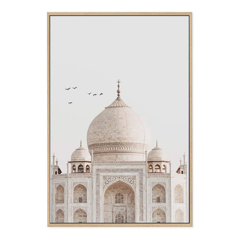 Taj Mahal Temple-The Paper Tree-architectural,ARCHITECTURE,boho,destination,golden,india,landmark,neutral,peach,portrait,premium art print,spiritual,taj mahal,temple,towers,travel,wall art,Wall_Art,Wall_Art_Prints