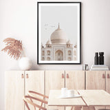 Taj Mahal Temple-The Paper Tree-architectural,ARCHITECTURE,boho,destination,golden,india,landmark,neutral,peach,portrait,premium art print,spiritual,taj mahal,temple,towers,travel,wall art,Wall_Art,Wall_Art_Prints