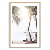 Hawaii Surfer Beach-The Paper Tree-beach,boho,coast,coastal,hamptons,neutral,portrait,premium art print,sand,shore,surf,surf board,surfer,wall art,Wall_Art,Wall_Art_Prints,wood