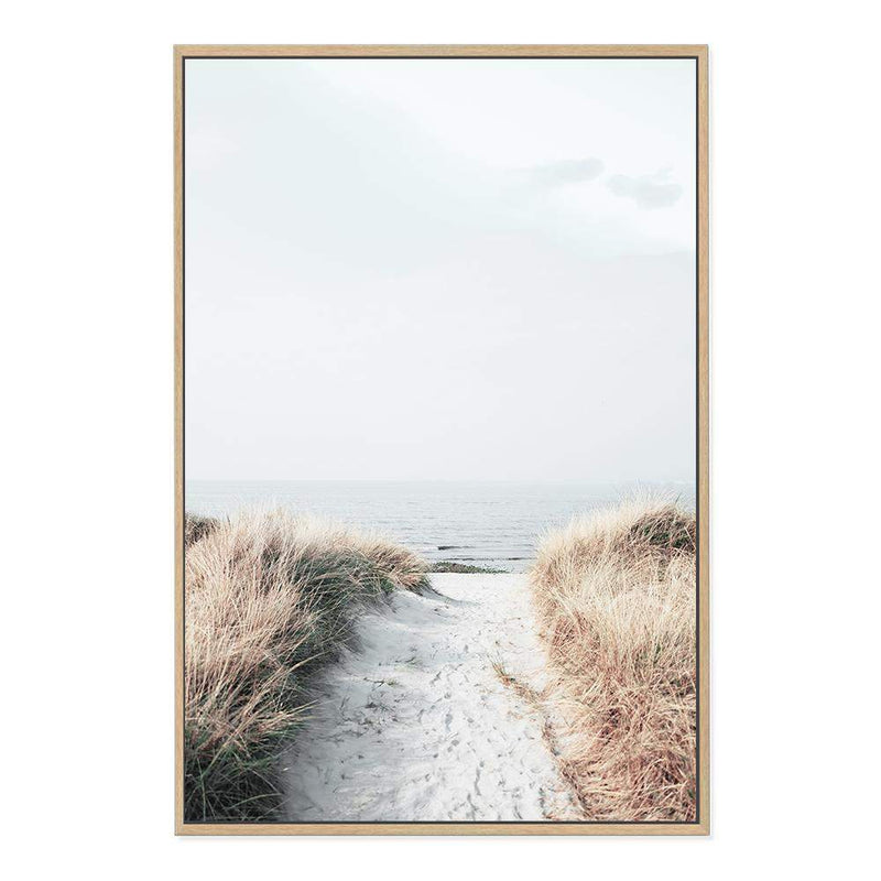 Path to Beach-The Paper Tree-Art_Prints,Artwork,BEACH,beach entrance,beach grass,beach path,beach scene,boho,coastal,COASTAL ART,Designer,golden grass,grass,hamptons,neutral,path to beach,premium art print,surfers,tall grass,wall art,Wall_Art,Wall_Art_Prints