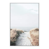 Path to Beach-The Paper Tree-Art_Prints,Artwork,BEACH,beach entrance,beach grass,beach path,beach scene,boho,coastal,COASTAL ART,Designer,golden grass,grass,hamptons,neutral,path to beach,premium art print,surfers,tall grass,wall art,Wall_Art,Wall_Art_Prints