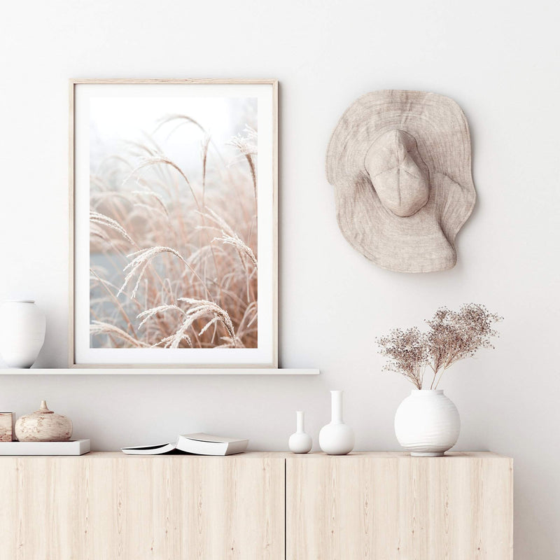 Golden Grass-The Paper Tree-beach,boho,botanical,Coastal,grass,hamptons,leaf,leaves,Natural,nature,neutral,pampas grass,portrait,premium art print,reeds,tall grass,wall art,Wall_Art