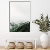 Mountain Pine Forest-The Paper Tree-america,australia,botanical,clouds,enchanting,forest,green,mist,misty,misty trees,mountain,mountains,nature,pine forest,pine trees,portrait,premium art print,tree,trees,wall art,Wall_Art,Wall_Art_Prints