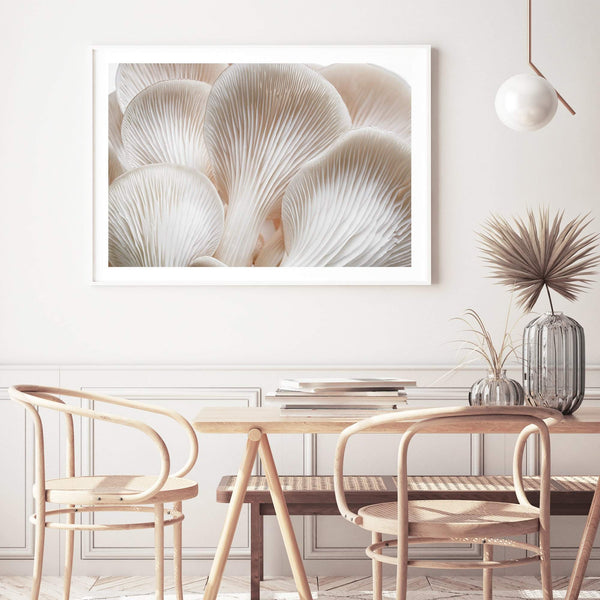 Abstract Mushrooms-The Paper Tree-abstract,beige,boho,curve,fungus,golden,hamptons,landscape,lines,modern,mushroom,neutral,organic shape,premium art print,shape,wall art,Wall_Art,Wall_Art_Prints,white