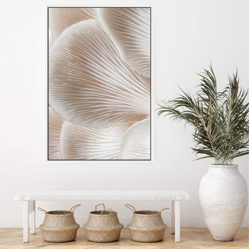 Abstract Mushrooms II-The Paper Tree-abstract,beige,boho,curve,fungus,golden,hamptons,lines,modern,mushroom,neutral,organic shape,portrait,premium art print,shape,wall art,Wall_Art,Wall_Art_Prints,white