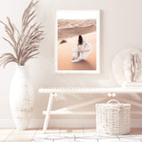 Desert Beauty-The Paper Tree-boho,desert,dress,female,moroccan,morocco,nature,orange,portrait,premium art print,sand,sand dunes,TAN,wall art,Wall_Art,Wall_Art_Prints,woman