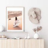 Desert Beauty-The Paper Tree-boho,desert,dress,female,moroccan,morocco,nature,orange,portrait,premium art print,sand,sand dunes,TAN,wall art,Wall_Art,Wall_Art_Prints,woman