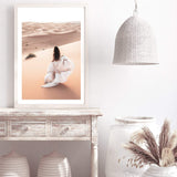 Desert Beauty-The Paper Tree-boho,desert,dress,female,moroccan,morocco,nature,orange,portrait,premium art print,sand,sand dunes,TAN,wall art,Wall_Art,Wall_Art_Prints,woman