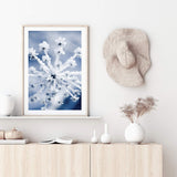 Winter Blooms-The Paper Tree-blue,botanical,colourful,floral,frost,ice,portrait,powder blue,premium art print,umbrella flower,vibrant,wall art,Wall_Art,Wall_Art_Prints,web,winter,winter blue