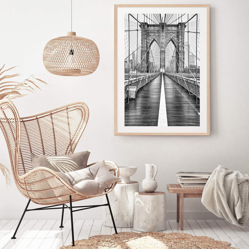 Brooklyn Bridge | New York-The Paper Tree-america,architectural,architecture,black & white,BLACK AND WHITE,bridge,brooklyn bridge,building,city,destination,fashion,monochrome,new york,portrait,premium art print,travel,view,wall art,Wall_Art,Wall_Art_Prints