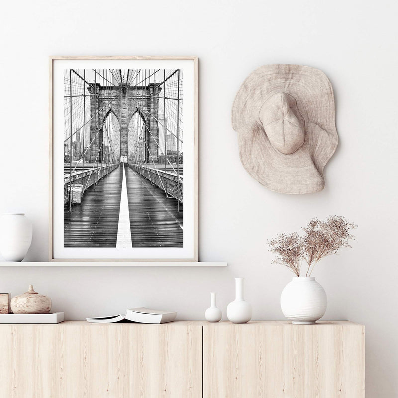 Brooklyn Bridge | New York-The Paper Tree-america,architectural,architecture,black & white,BLACK AND WHITE,bridge,brooklyn bridge,building,city,destination,fashion,monochrome,new york,portrait,premium art print,travel,view,wall art,Wall_Art,Wall_Art_Prints