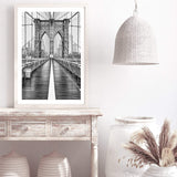 Brooklyn Bridge | New York-The Paper Tree-america,architectural,architecture,black & white,BLACK AND WHITE,bridge,brooklyn bridge,building,city,destination,fashion,monochrome,new york,portrait,premium art print,travel,view,wall art,Wall_Art,Wall_Art_Prints