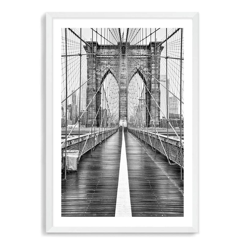 Brooklyn Bridge | New York-The Paper Tree-america,architectural,architecture,black & white,BLACK AND WHITE,bridge,brooklyn bridge,building,city,destination,fashion,monochrome,new york,portrait,premium art print,travel,view,wall art,Wall_Art,Wall_Art_Prints