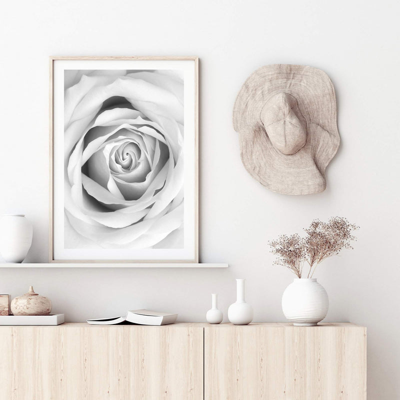 Rose-The Paper Tree-black & white,BLACK AND WHITE,feminine,floral,flower,hamptons,monochrome,petals,portrait,premium art print,rose,roses,wall art,Wall_Art,Wall_Art_Prints