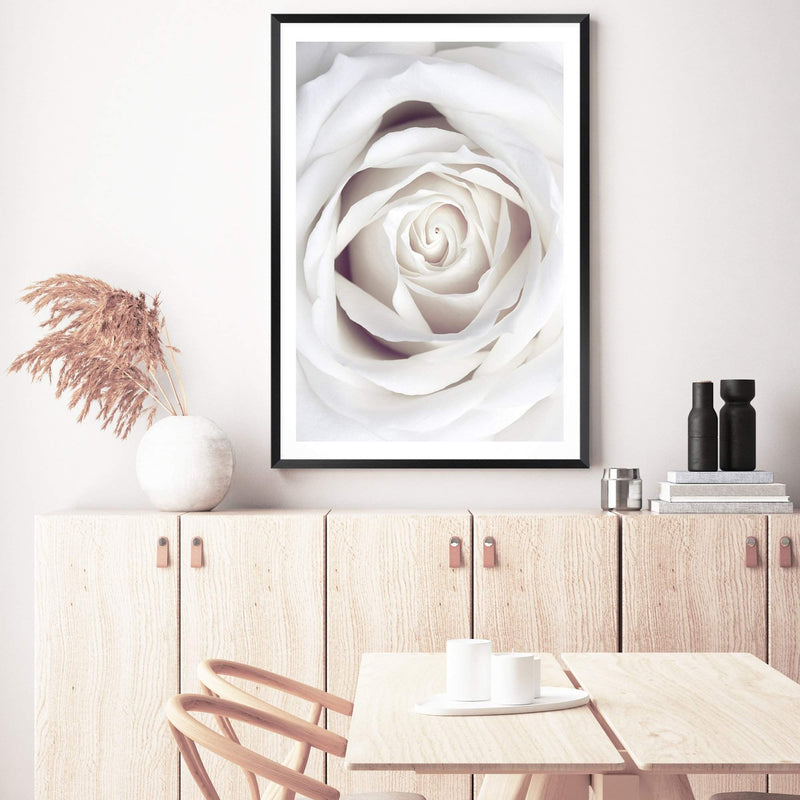 White Rose-The Paper Tree-boho,feminine,floral,flower,hamptons,neutral,petals,portrait,premium art print,rose,roses,wall art,Wall_Art,Wall_Art_Prints,white,white rose