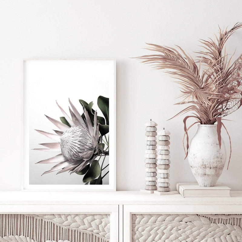 Blush Protea-The Paper Tree-blooms,blush,dusty pink,floral,flower,flowers,hamptons,pink,pink flower,pink protea,portrait,premium art print,protea,protea flower,protea flowers,wall art,Wall_Art,Wall_Art_Prints