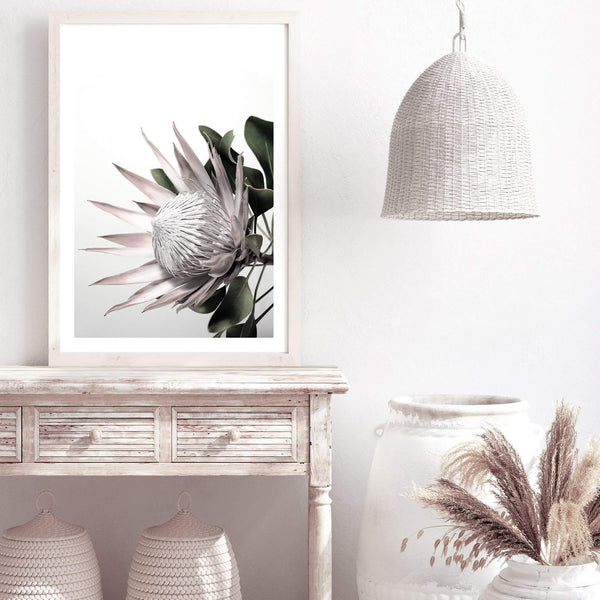 Blush Protea-The Paper Tree-blooms,blush,dusty pink,floral,flower,flowers,hamptons,pink,pink flower,pink protea,portrait,premium art print,protea,protea flower,protea flowers,wall art,Wall_Art,Wall_Art_Prints