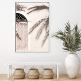 Boho Timber Door-The Paper Tree-architectural,ARCHITECTURE,boho,coastal palm,date palm,DOOR,greek door,minimalist,moroccan,MOROCCAN DOOR,morocco,neutral,PALM,palm frond,palm fronds,PALM TREE,palm trees,PALMS,portrait,premium art print,scandi,tan,timber,wall art,Wall_Art,Wall_Art_Prints,white,wooden door