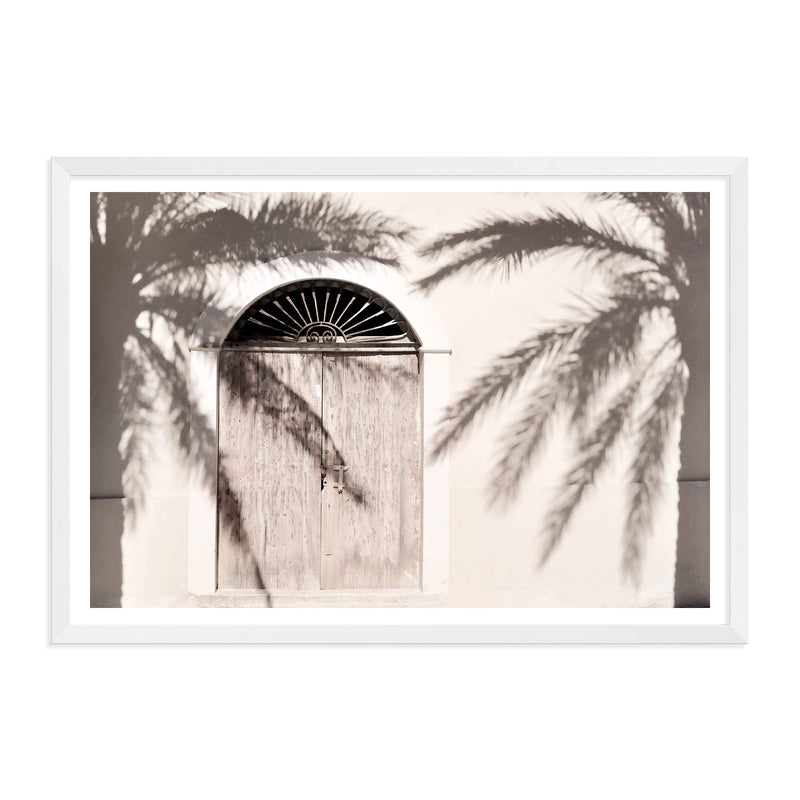 Old Boho Door-The Paper Tree-architectural,ARCHITECTURE,boho,coastal palm,date palm,DOOR,greek door,landscape,minimalist,moroccan,MOROCCAN DOOR,morocco,neutral,PALM,palm frond,palm fronds,PALM TREE,palm trees,PALMS,premium art print,scandi,tan,timber,wall art,Wall_Art,Wall_Art_Prints,white,wooden door