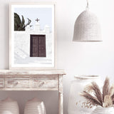 White Island Church-The Paper Tree-architecture,boho,building,church,hamptons,neutral,old building,palm,palm tree,portrait,premium art print,spain,spanish,travel,wall art,Wall_Art,Wall_Art_Prints,white