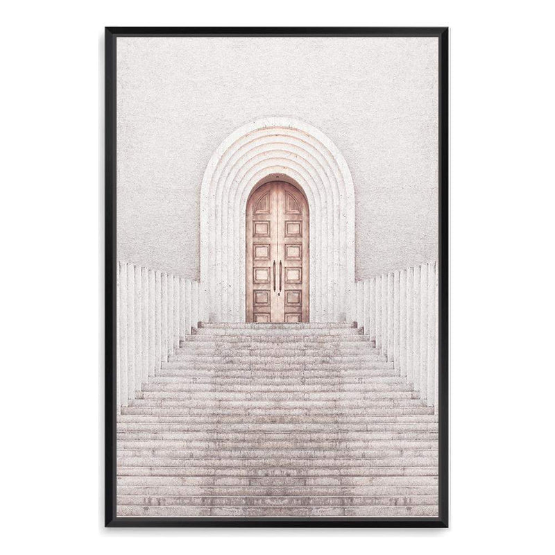 Golden Door-The Paper Tree-architectural,ARCHITECTURE,boho,chruch,church door,DOOR,gold,gold door,minimalist,neutral,portrait,premium art print,scandi,tan,wall art,Wall_Art,Wall_Art_Prints